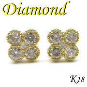 1-1710-03003 GDS  ◆  K18 イエローゴールド ダイヤモンド  デザイン ピアス