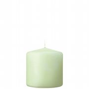 kameyama candle ３×３ベルトップピラーキャンドル 「 ホワイトグリーン 」6個入り キャンドル