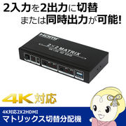 TEC テック マトリックス切替分配機 HDMI 2出入力 THD22MSP-4K