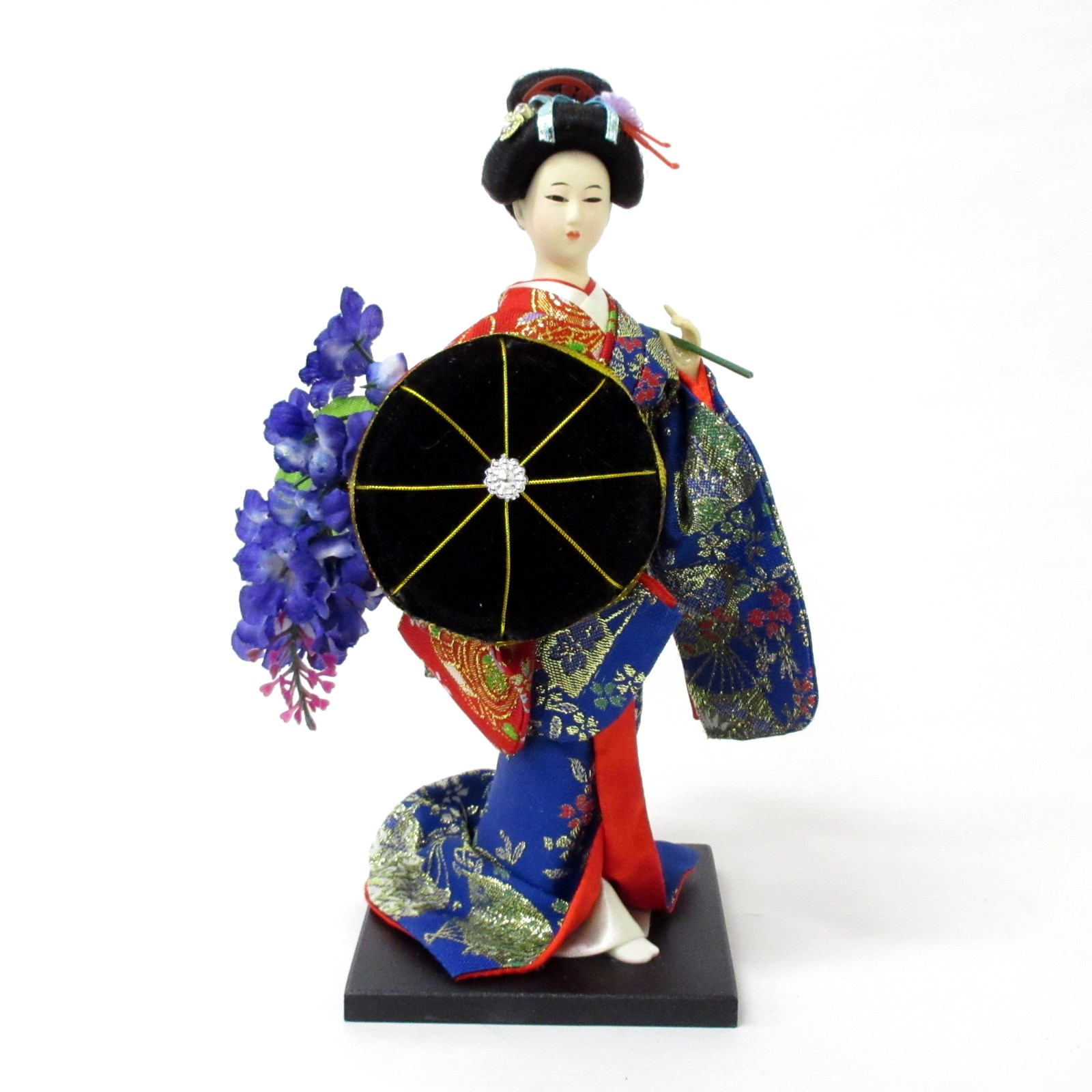 ＜和雑貨・人形＞伝統工芸　着物　9インチ　みやび人形　日本人形　藤娘　No.303-026