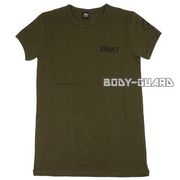 SWAT　半袖Tシャツ　バックプリントあり　カーキ　M