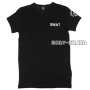 SWAT　半袖Tシャツ　バックプリントあり　ブラック　L