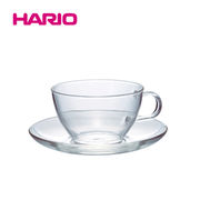「公式」耐熱ティーカップ&ソーサー満水容量230ml TCSN-1T_HARIO(ハリオ)