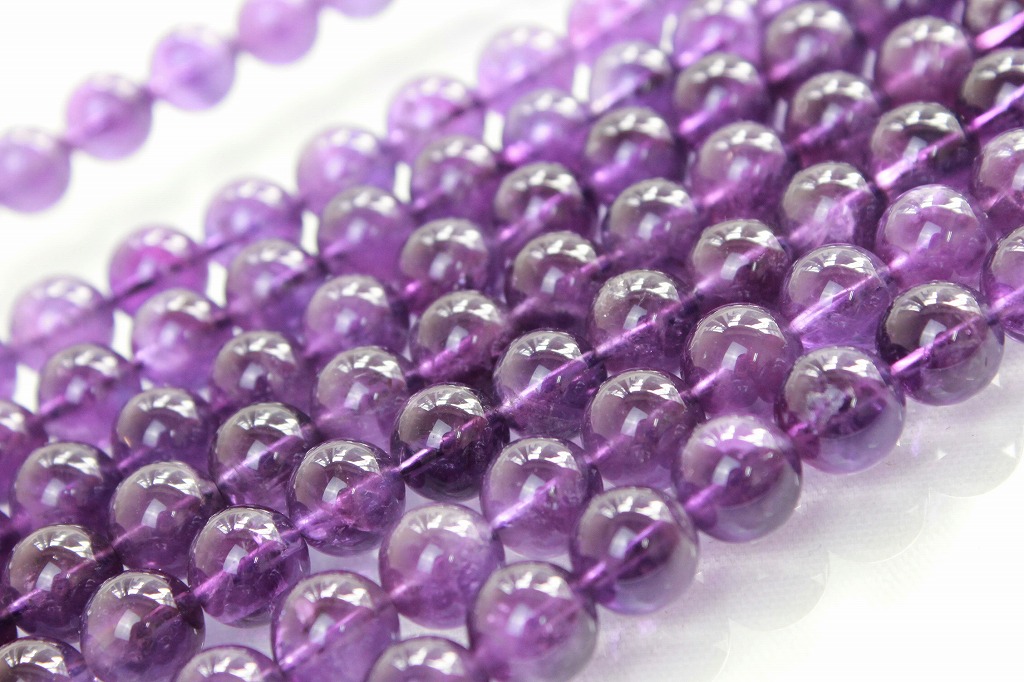 連 アメジスト 丸 10mm 品番: 3751