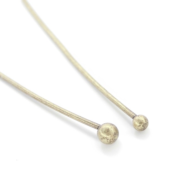 ★L&A original parts★長さ30mm★最高級鍍金のボールピン★ハンドメイド用玉ピン★2size3color 株式会社 L&A