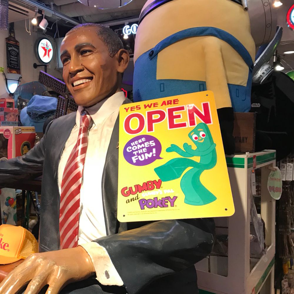プラスティックサインボード GUMBY OPEN