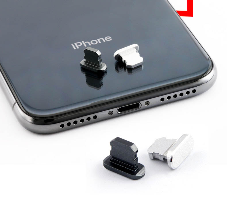 iPhone ライトニング端子 コネクタ キャップ 防塵 カバー ブラック 通販
