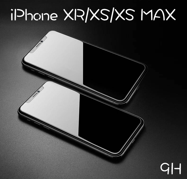 【新iPhone】ガラスフィルム 2018 iphone XR XS XS-MAX テンアール テンエス 保護 2.5D 9H/
