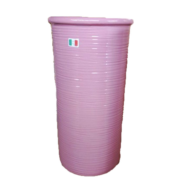 【イタリア製】　陶器かさ立て　ピンク（縞模様） （KPO/96-ST57P）