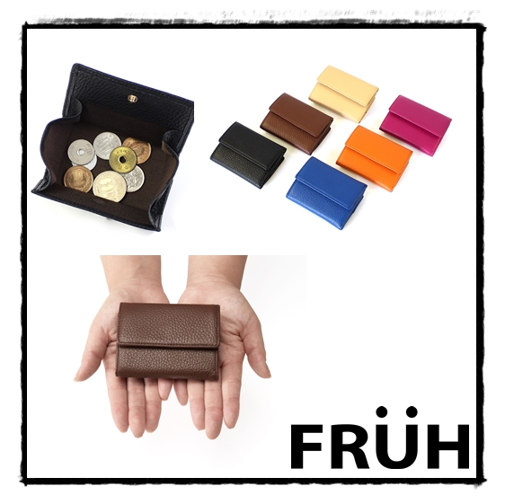 【FRUH】コンパクト・ウォレット　イタリアンレザー三つ折り財布　GL032