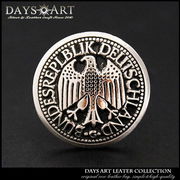 コンチョ メタルコンチョ ドイツ連邦共和国紋章 ワシ コイン 丸型 サークル カスタムパーツ