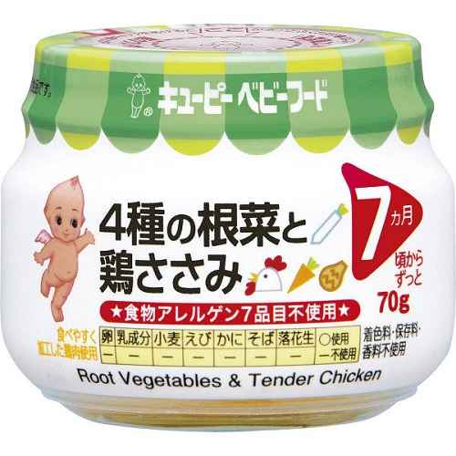 キユーピー 【納期2-4週間】瓶詰/4種の根菜と鶏ささみ