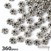 360個 【ビーズ パール】 外径4mm スペーサー 銀古美カラー