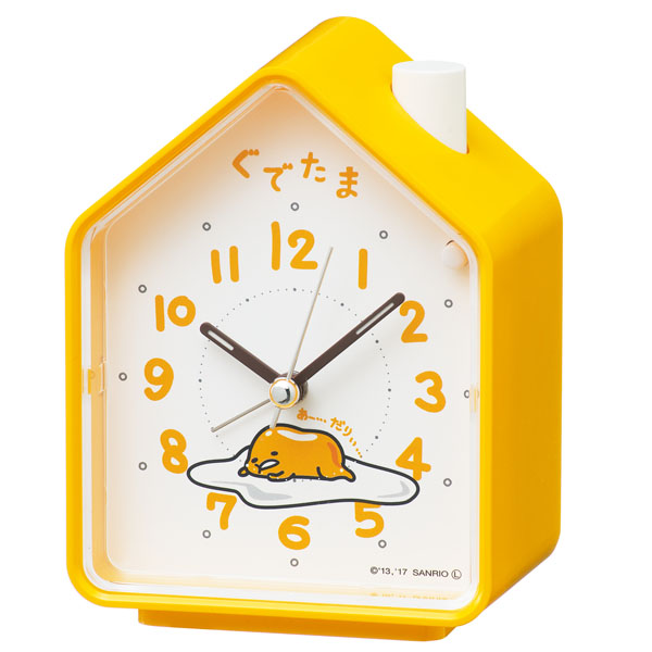 【新品取寄せ品】セイコー製 目ざまし時計 「ぐでたま」CQ152Y