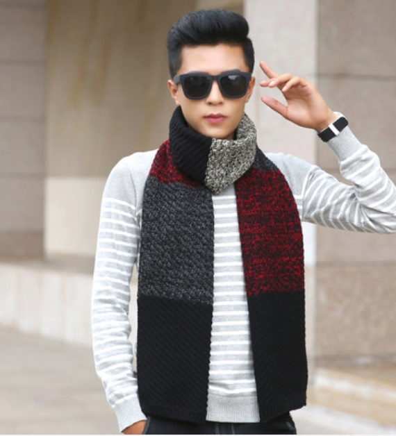 新作登場 メンズマフラー ファッション 秋冬用 厚い ロング