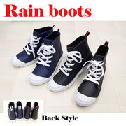 雨や雪の日に履きたい！スニーカーデザインのレインブーツ☆。+　レディース　靴　婦人　アパレル