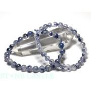 ☆高品質☆【ブレスレット】デュモルチライトインクォーツ (3A) (約6.5～7mm)