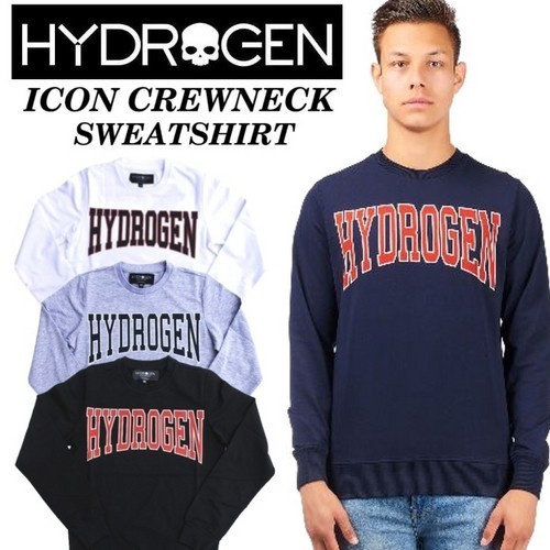 【HYDROGEN】(ハイドロゲン) ICON CREWNECK SWEATSHIRT / スウェット トレーナー 3色