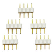 LEDテープ用 4ピン 5050SMD 5点セット  ピン コネクタ RGBテープ用 連結 / コネクタ / コネクター/ 5050