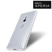 Xperia　XZ2 TPUソフトケース キラキラ-クリア
