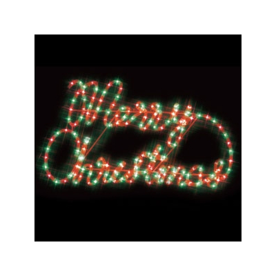LEDジョイントモチーフ メリークリスマス(赤/緑)