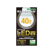 LED電球 一般電球形 全方向タイプ 明るさ40W相当 電球色 E26口金 密閉器具対応
