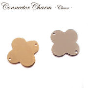 コネクターパーツ 【175.クローバー　10個売り】四葉のクローバー 幸運 幸せ ラッキー