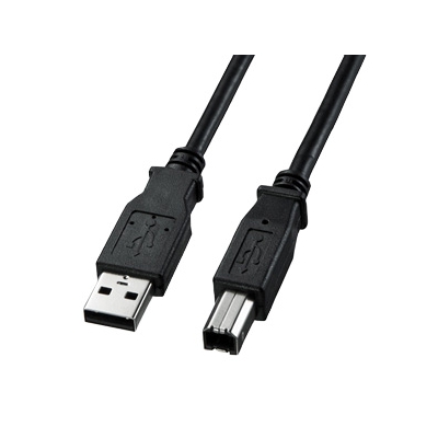 USB2.0ケーブル スタンダードコネクタタイプ 長さ3m ブラック