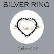 リング-10 / 1-2338 ◆ Silver925 シルバー ハート リング