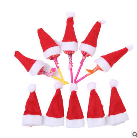 クリスマス　プレゼント用　ロリポップ帽子　飾り物　ミニ帽子