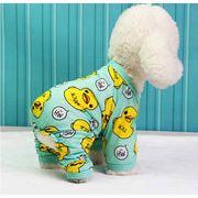 犬服　duck  アヒル　パジャマ　衣装 　　犬　ペット用品　ピンク　グーリン2色（XS-XXL）