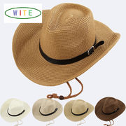 夏定番　UV対策　カウボーイ帽　麦わら帽子　日焼け止め　ストローハット　サンバイザー
