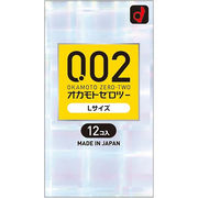 [メーカー欠品]オカモトゼロツー Lサイズ 0.02コンドーム 12個入