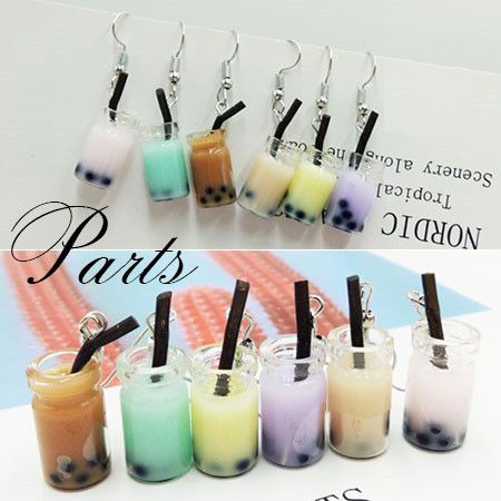 bc139671◆5000円以上送料無料◆アクリルチャーム◆タピオカティー 飲物 アクセサリーパーツ