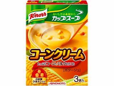AJINOMOTO 味の素 クノール カップスープ コーンクリーム 3袋 x10 *