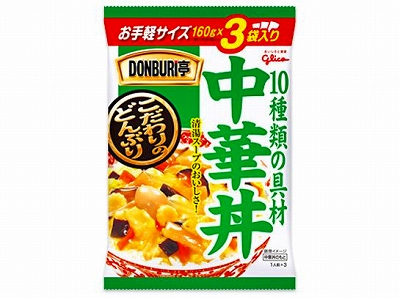 Glico グリコ DONBURI亭 中華丼 3食パック 160gX3 x10 *