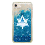 iPhone8 iPhone7 6/6S 対応 CuVery グリッター ソフト ケース シンデレラ城 雪結晶