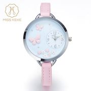 腕時計 レディース Miss Keke レディース腕時計 ケケ KK0818 ちょうちょ お花 ファッションウォッチ