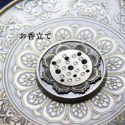 真鍮製　お香立て　蓮の花　真鍮製受け皿などに♪　インテリア　アロマ