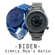 【BIDEN バイデン】SEIKOムーブメント 日常生活防水 シックな文字盤でクールに決まる BD010 メンズ腕時計