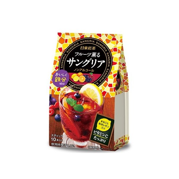 日東紅茶　フルーツ薫るサングリア10本　箱/ケース売　96入