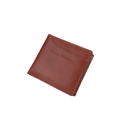 サラマンダースムース革小物 折り財布カードスライダー LUCIANO VALENTINO LUV-7004 BR