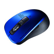 サンワサプライ 静音Bluetooth 5.0 ブルーLEDマウス(5ボタン・ブルー) M