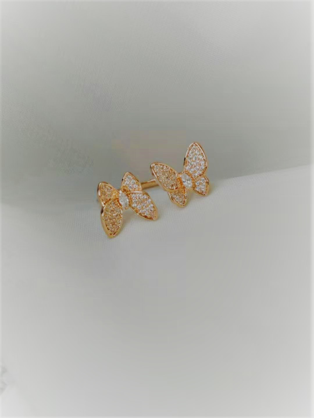韓国デザイン蝶のリング*S-03360