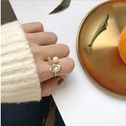 S925｜パール豆変形指輪
