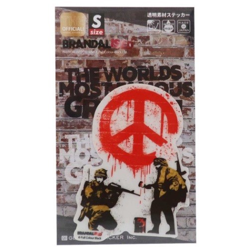 【ステッカー】バンクシー ダイカットクリアステッカー CND Soldiers Banksy