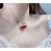 ドライフラワーネックレス