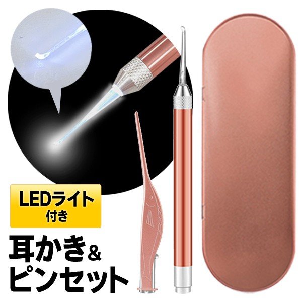 先端が光る耳かき ピンセット Ledライト搭載 耳内がよく見える 収納ケース付属 Led耳かきdl 美容 健康 株式会社 ライズジャパン 問屋 仕入れ 卸 卸売の専門 仕入れならnetsea