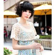 2020年ファッション　　夏　　ストール　レース