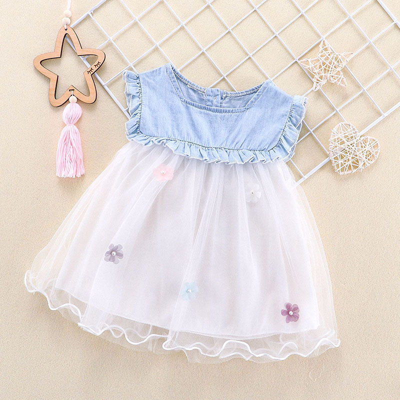 70 80 90 100cm ベビー キッズ服 Ins春夏新作 デニム パールワンピ チュールスカート ワンピース アパレル Btd Engi 株式会社 問屋 仕入れ 卸 卸売の専門 仕入れならnetsea